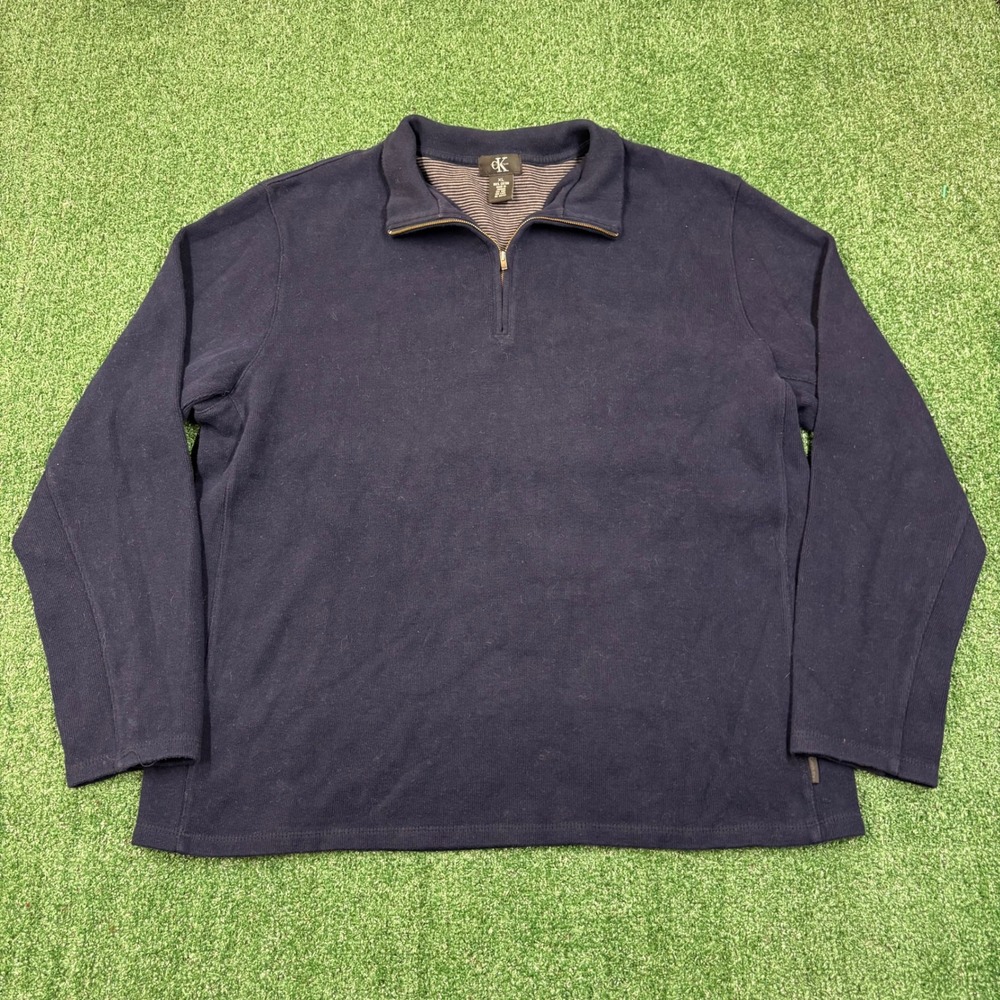 Y2K Calvin Klein Quarter Zip Sweater
